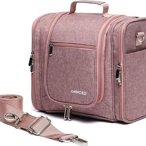 Dusty Pink Large Toiletry Case / Dopp Kit
